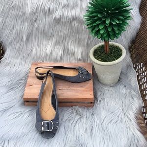 Antonio Melani denim flats with buckle 💕